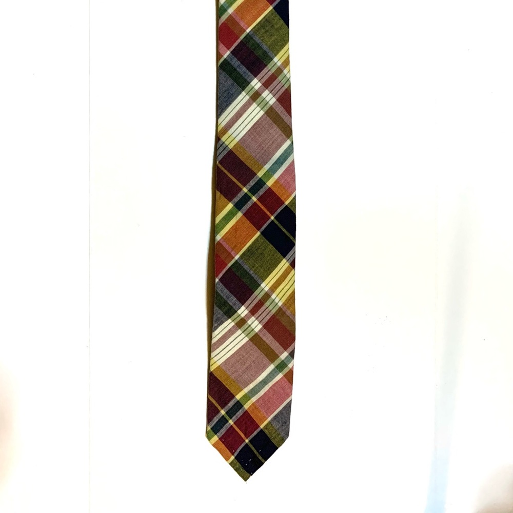 Gitman Bros. Vintage Madras Plaid Archive Tie RARE